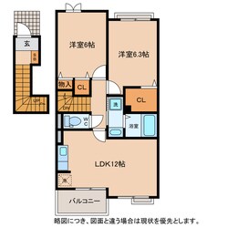 ビアンコ シェルの物件間取画像